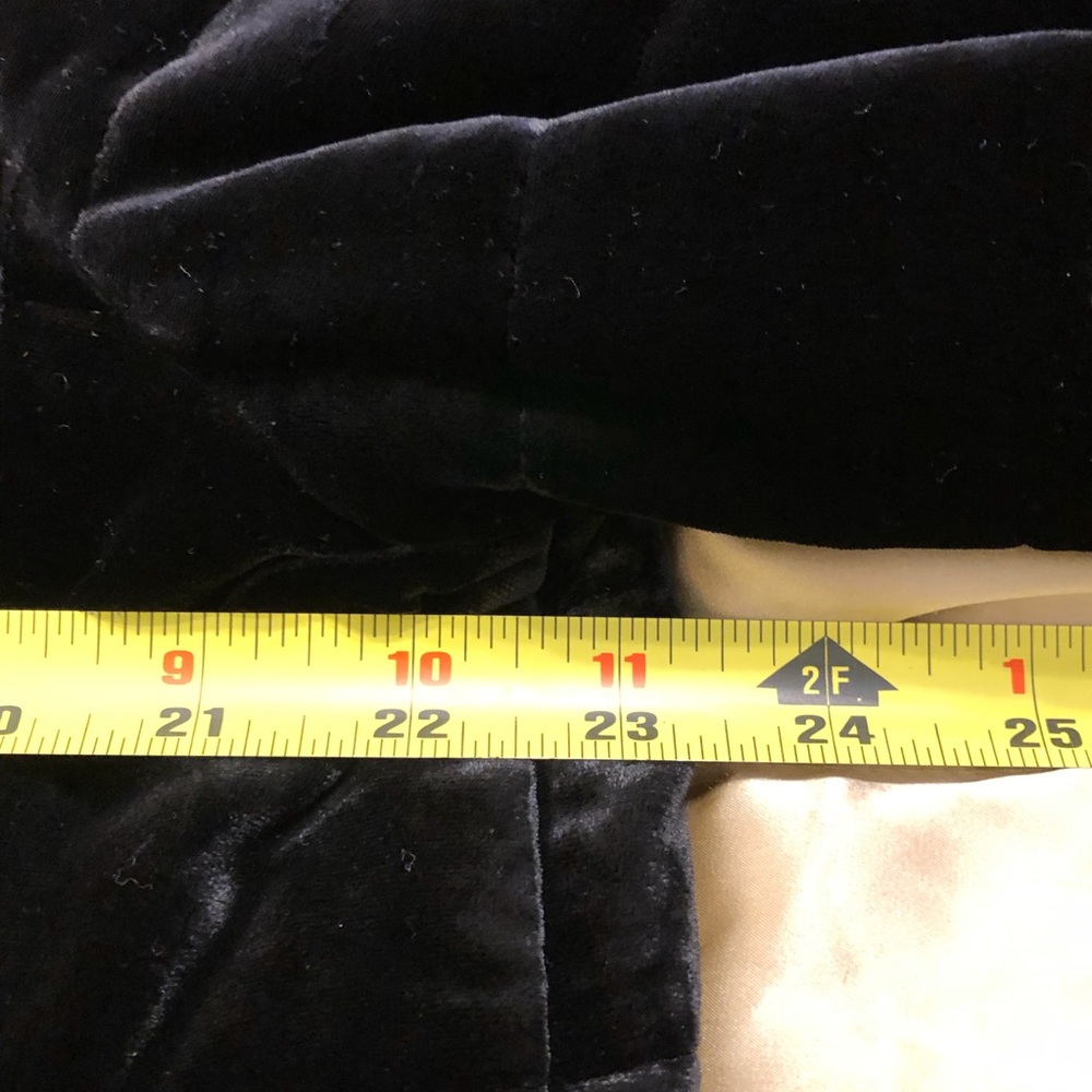 EILEEN FISHER BOMBER JACKET IN BLACK VELVET - Picture 6 of 8